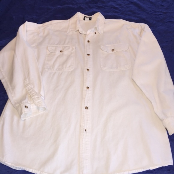 Boatyard Basics White Denim Shirt - Picture 3 of 5